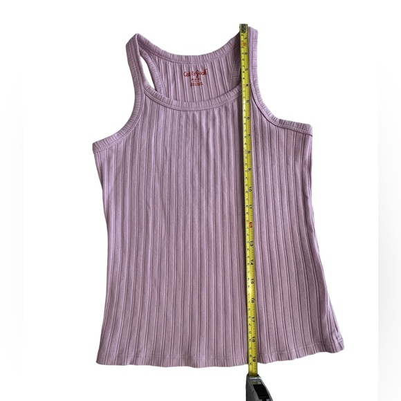 Girls Cat & Jack Light Purple Ribbed Tank Top sz 7/8 - Picture 4 of 6